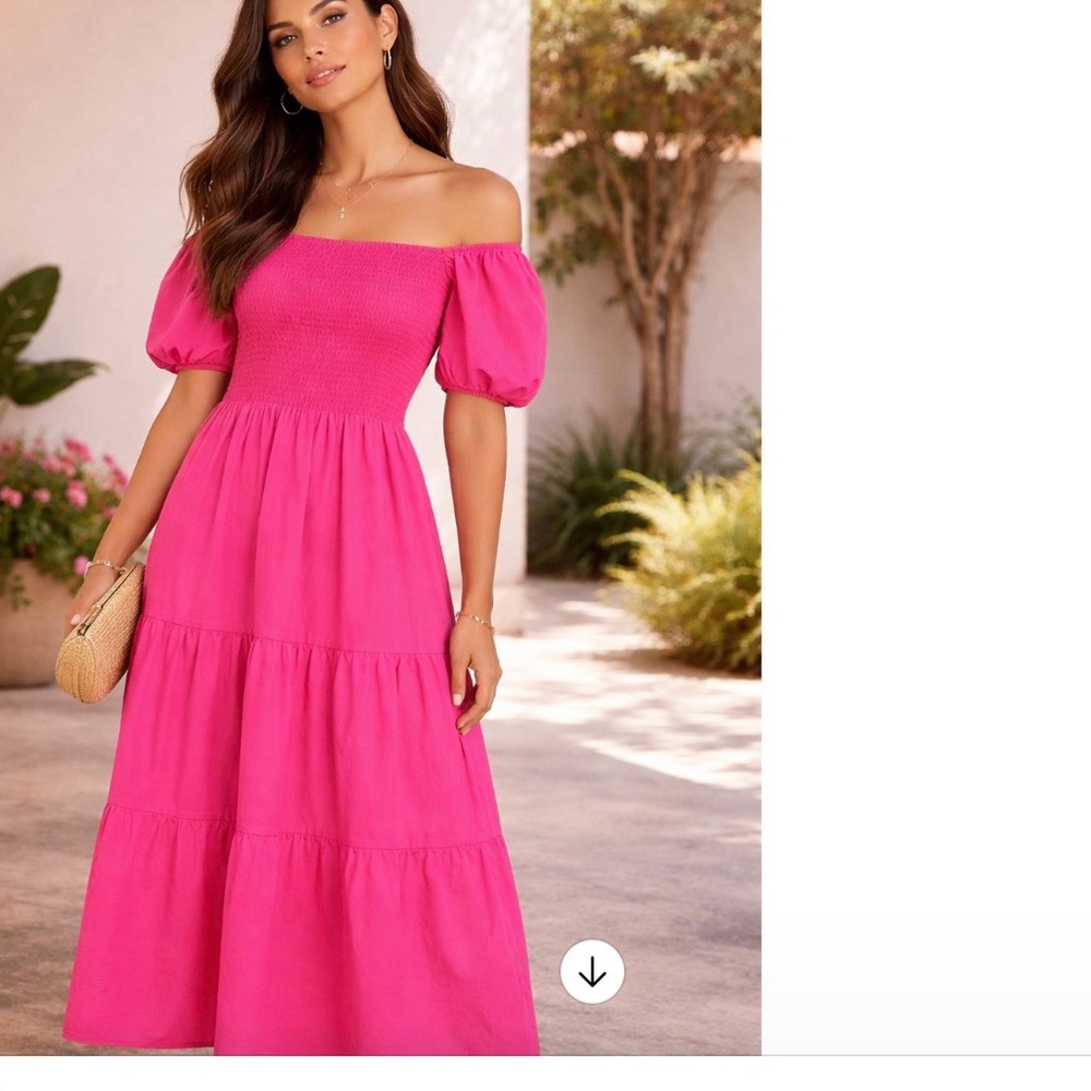 Pink Smocked Dress